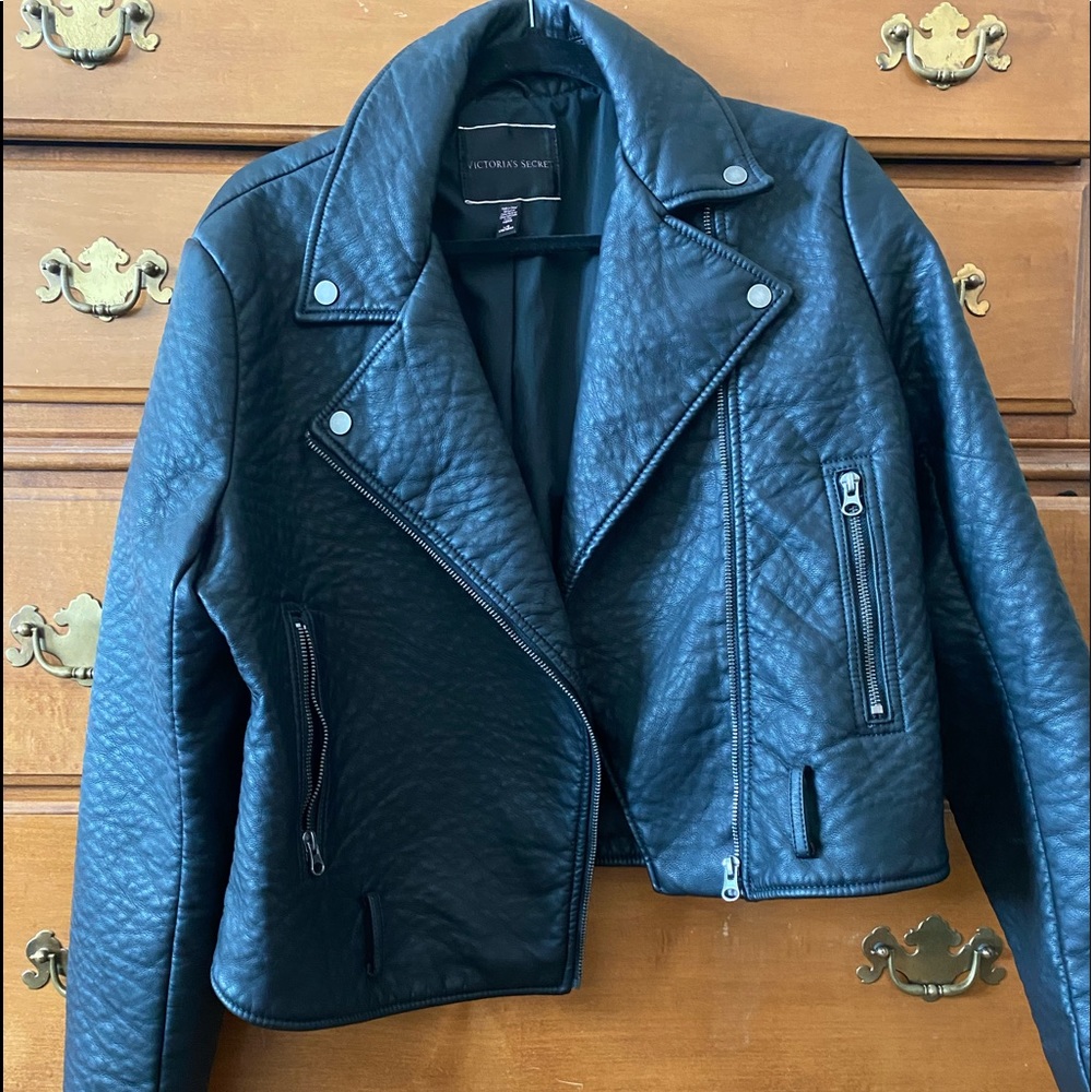 Black Faux Leather Jacket